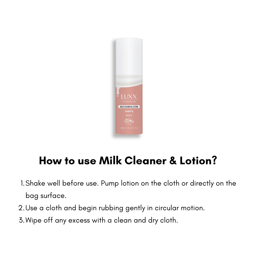 Milk Cleaner and Lotion by Luxury Bags Spa