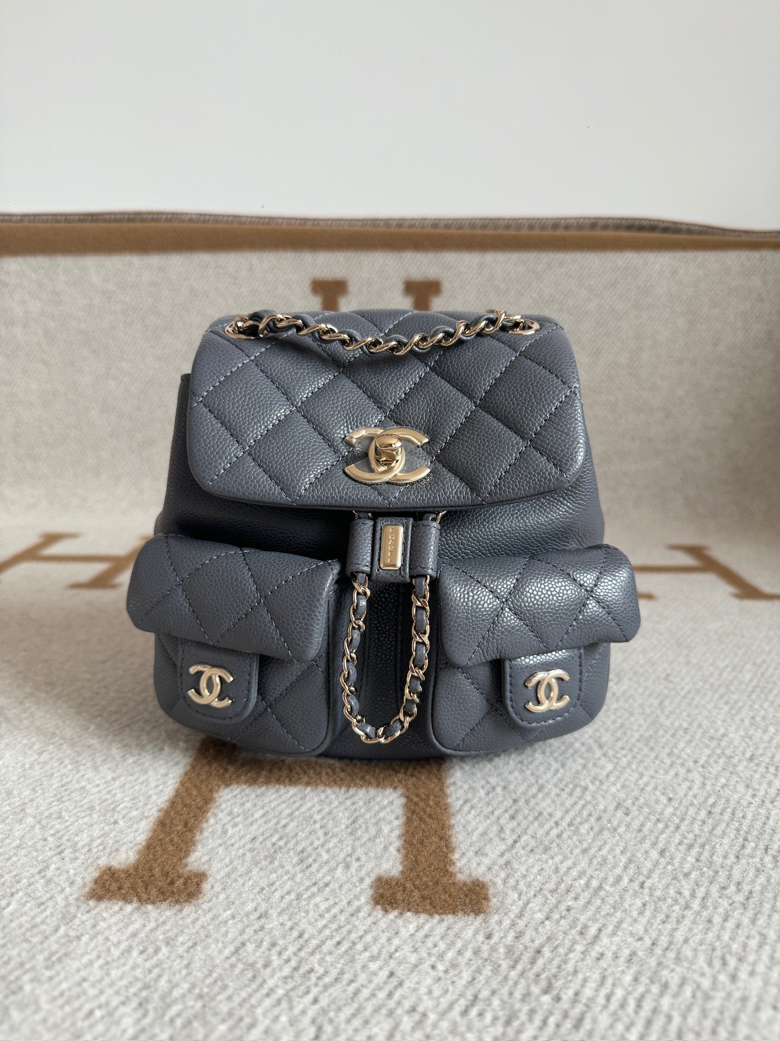 chanel mini backpack sale in 24P Lilac Caviar and SHW Brands Lover tone hardware Chanel Quilted CC Classic Small