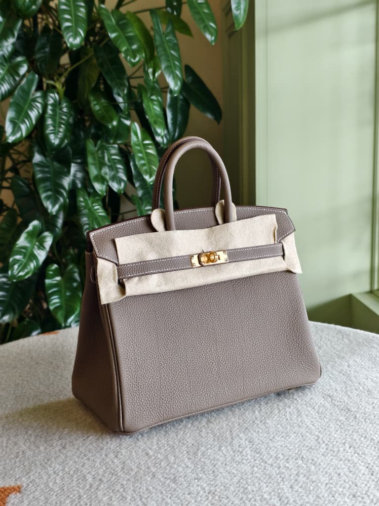 Hermes Birkin25 Etoupe Ghw Togo