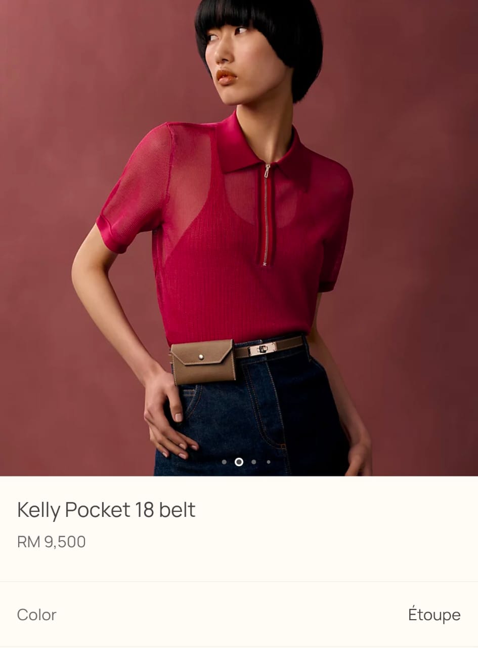 Hermes Kelly Pocket 18 Belt