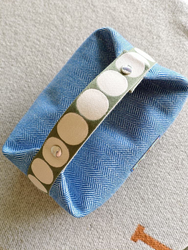 Hermes Bride A Brac Case Cabriole Blue Large