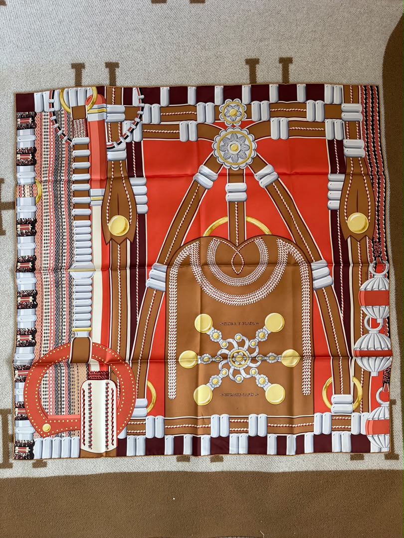 Hermes Silk Scarf