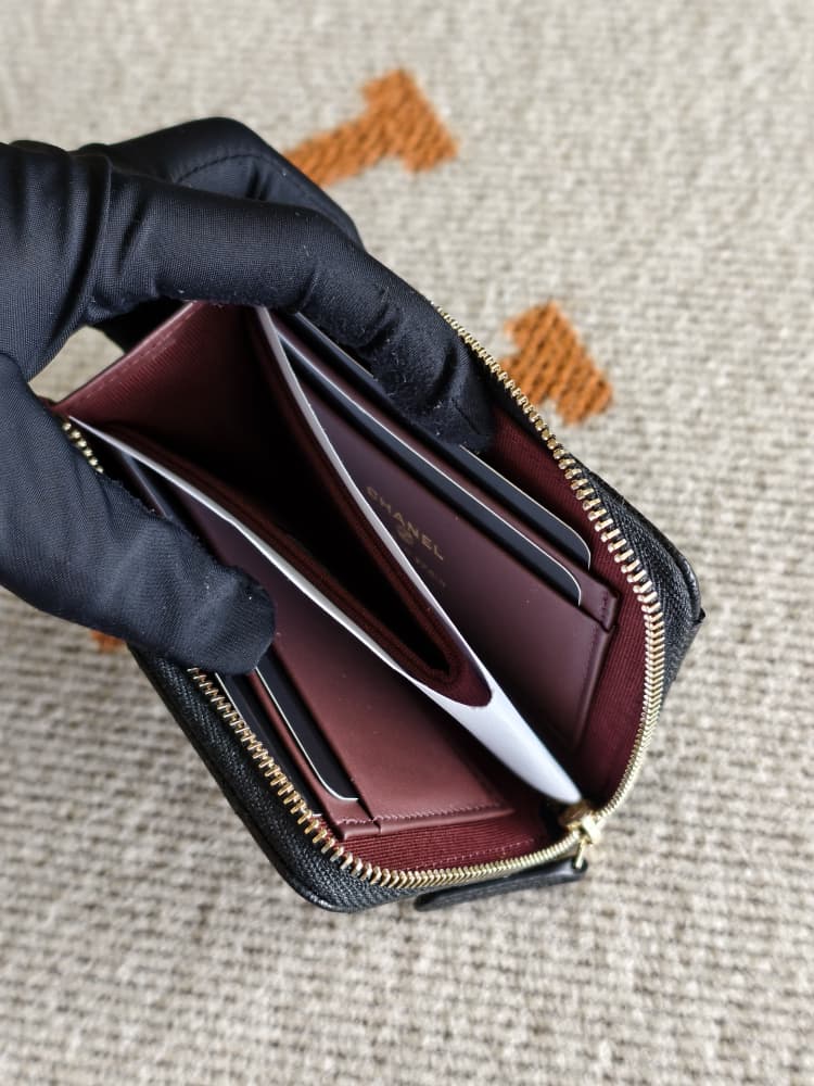 Chanel Zip Compact Wallet