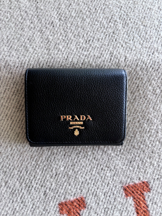 Prada Women's Trifold Compact Wallet