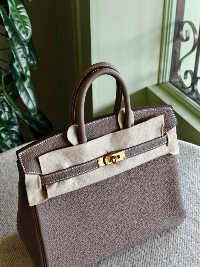 Hermes Birkin25 Etoupe Ghw Togo