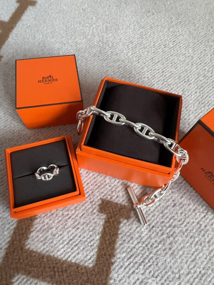 Hermes Chaine d'Ancre Bracelet