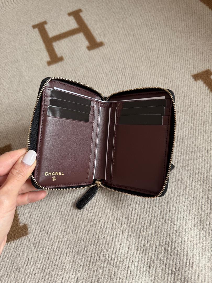 Chanel Zipped Compact Wallet