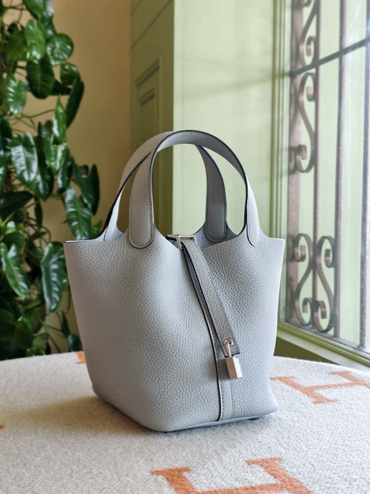 Hermes Picotin 18 Gris Pantin