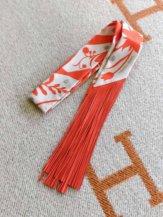 Hermes Fringed Twilly