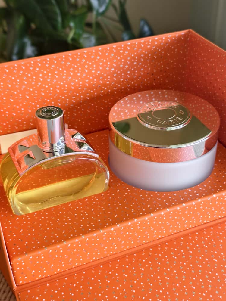 Hermes Holiday Barenia Fragrance & Body Cream set