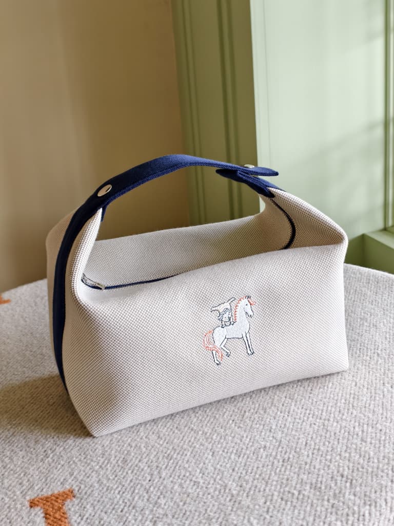 Hermes Bride A Brac Case Cabriole Blue Large