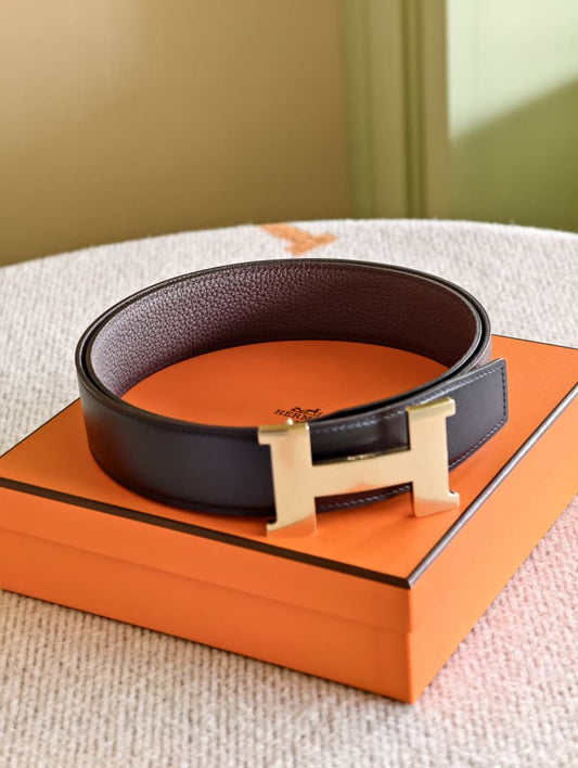 Hermès 38mm belt buckle & reversible leather strap