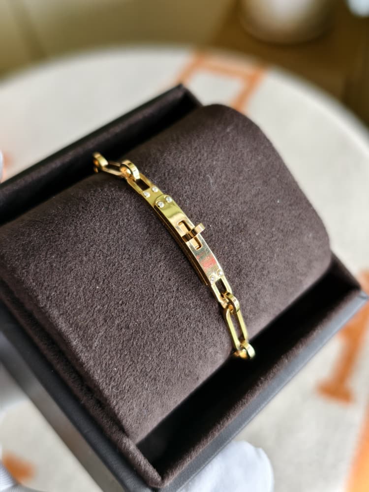 Hermes Kelly Chaine Gold Small Model