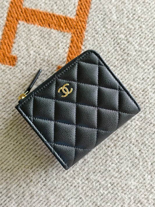 Chanel Zip Compact Wallet