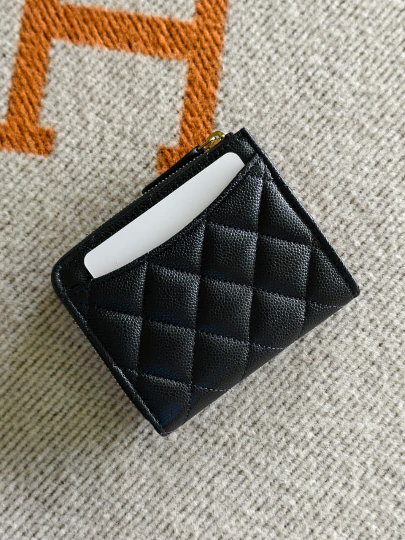 Chanel Zip Compact Wallet