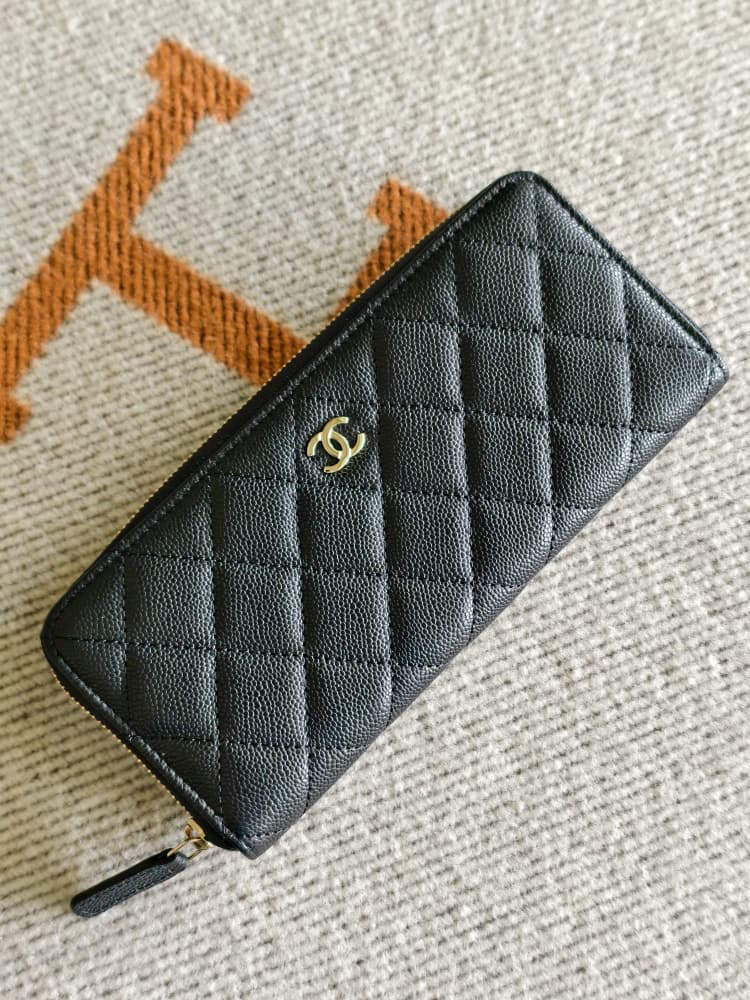 Chanel Sim Long Wallet Zip