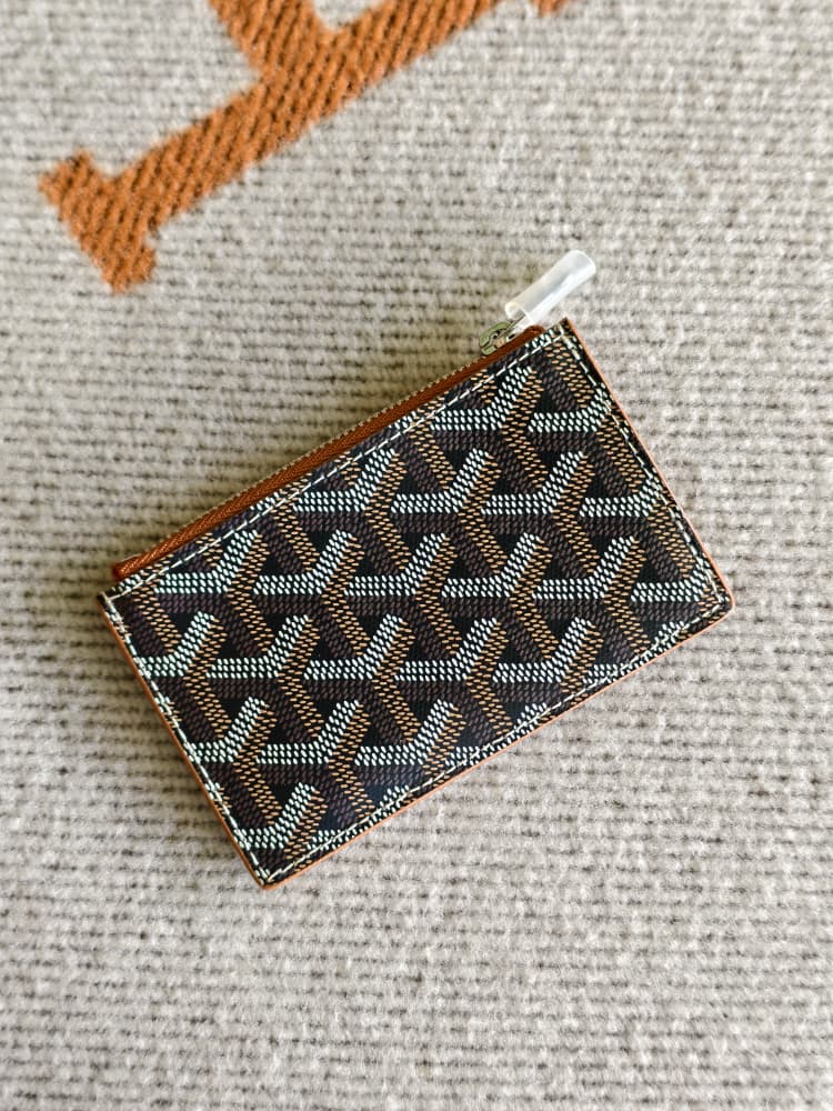Goyard Bourbon Zip Card Holder