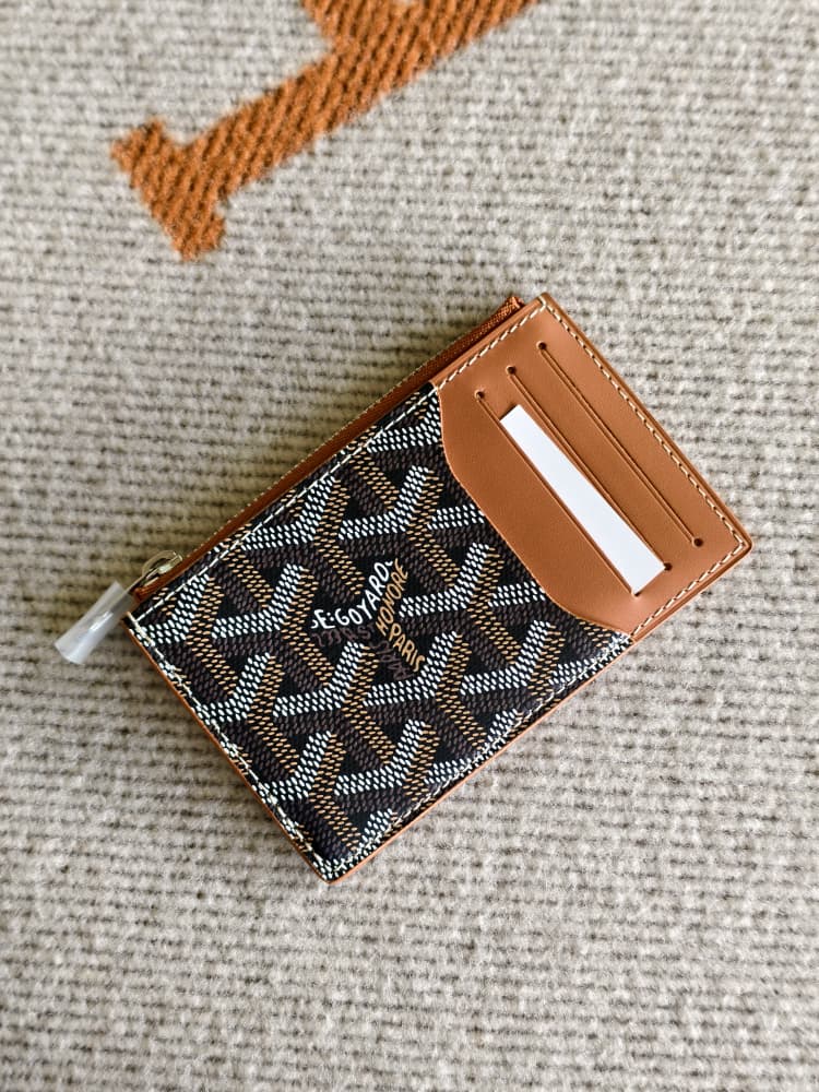 Goyard Bourbon Zip Card Holder