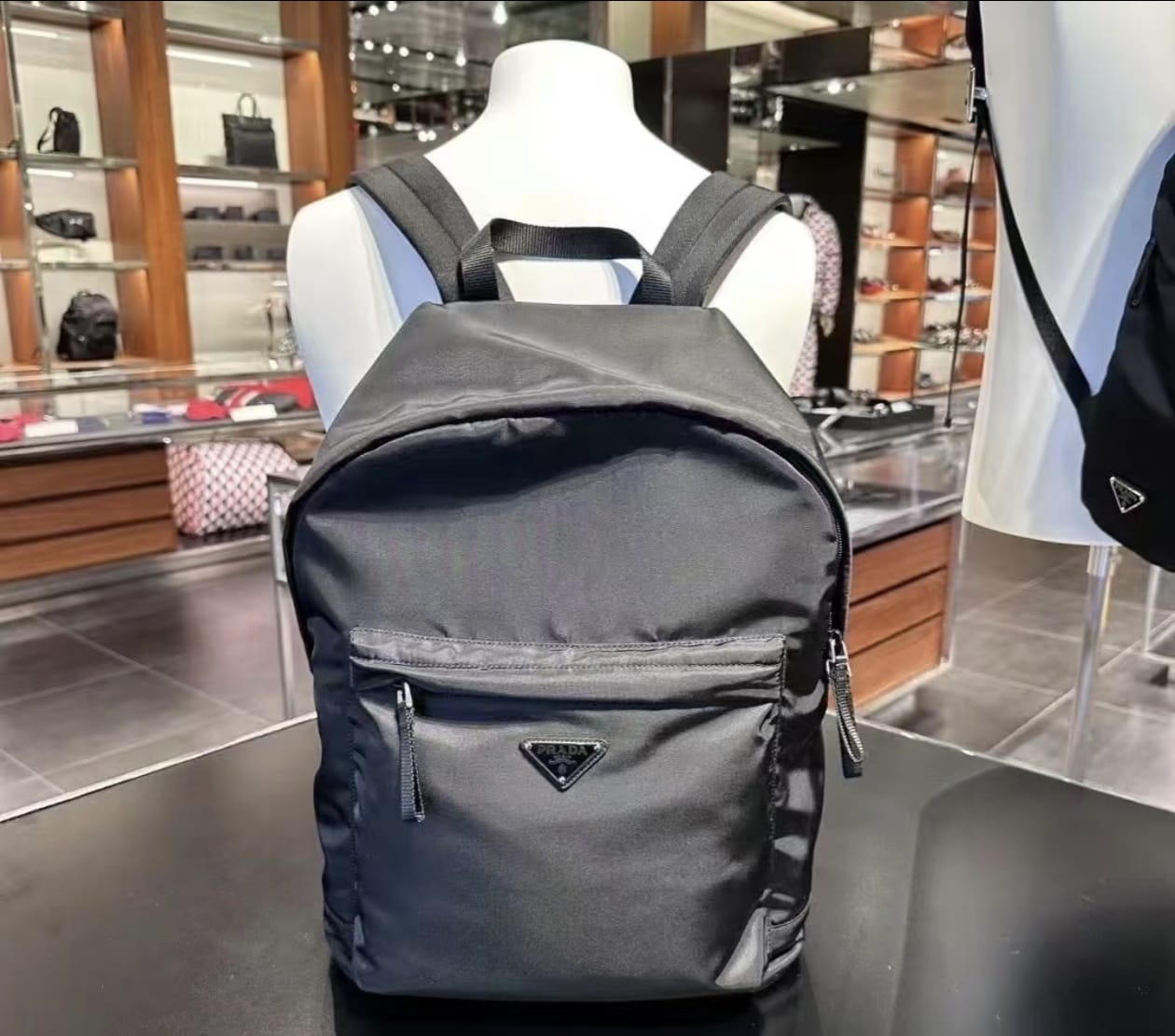 Hermes Unisex Nylon Backpack