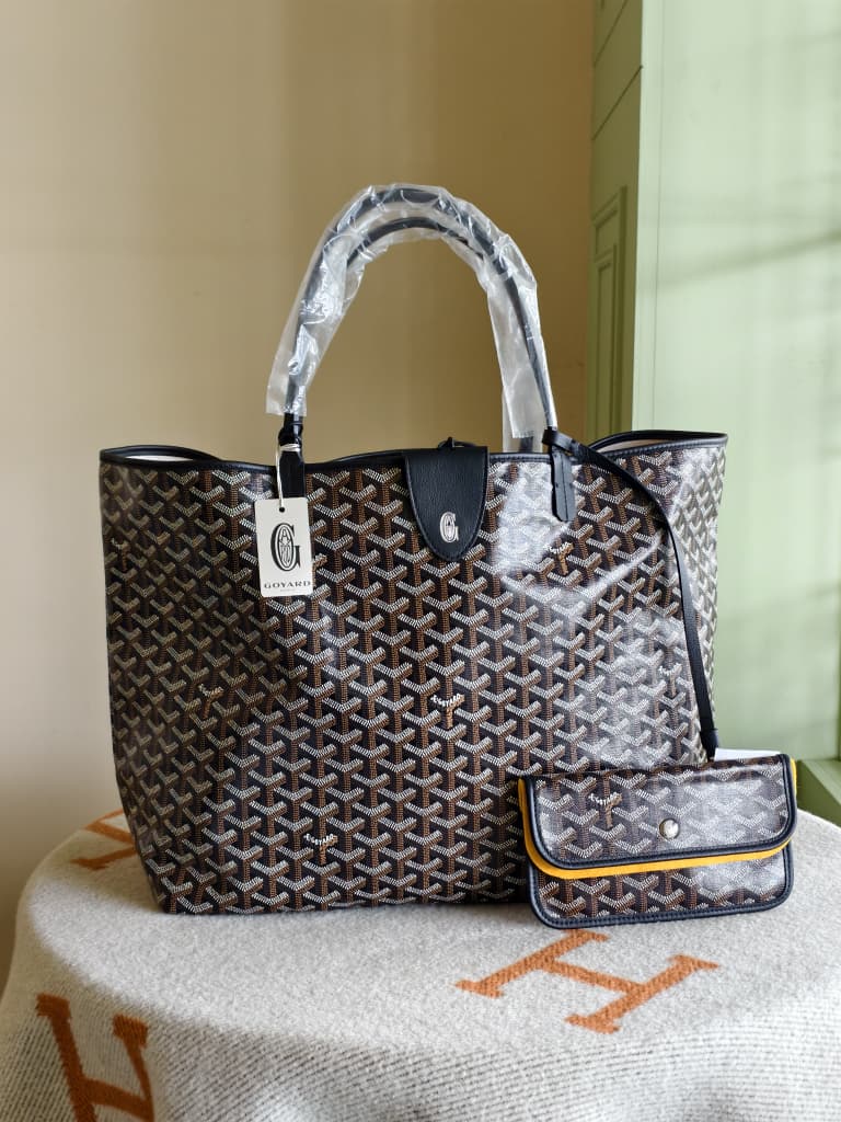 Goyard St. Louis GM Black Tote