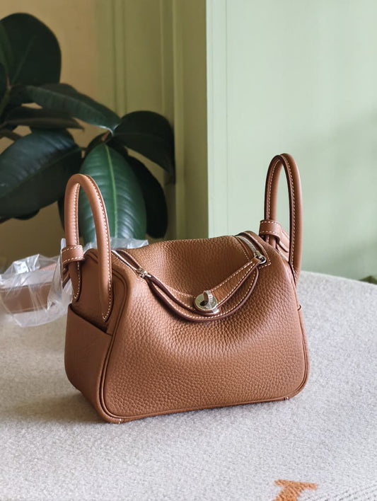 Hermes Mini Lindy Gold PHW