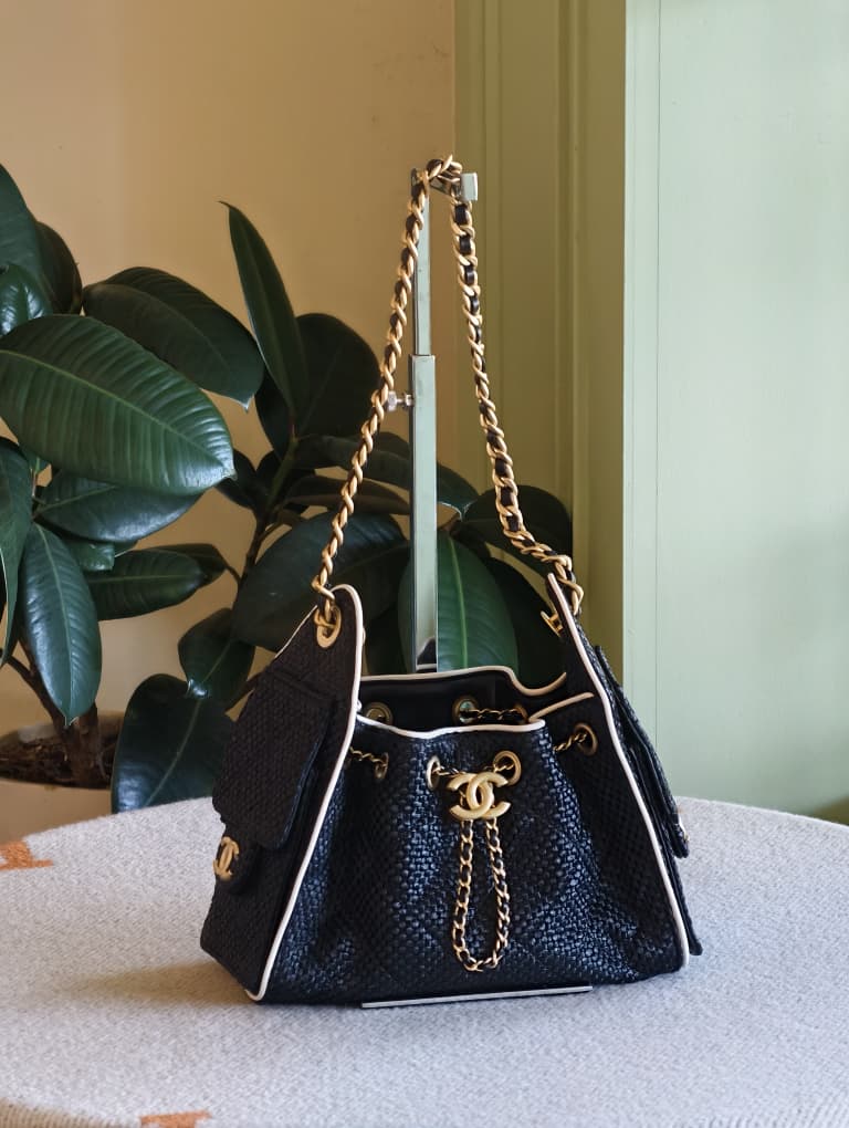 Chanel 25 Mini Rafia