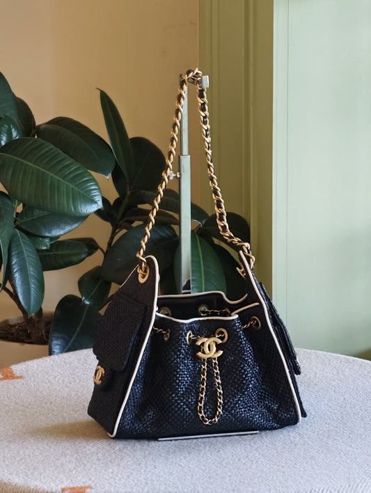 Chanel 25 Mini Rafia